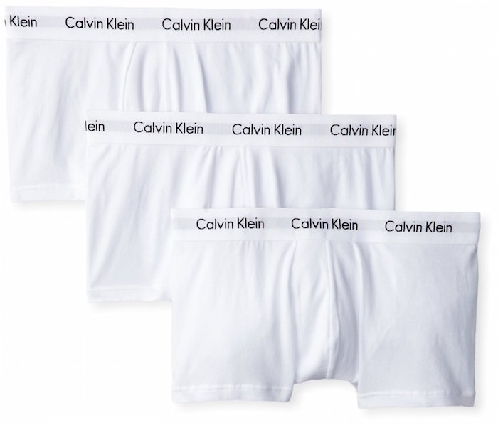 Calvin Klein Men's 3-Pack Cotton Stretch Low Rise Trunk